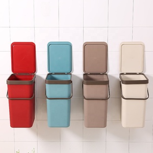 Kworld Eco-friendly Customized Rectangular Compost <strong>Bin</strong> <strong>with</strong> <strong>Handle</strong> Lid Home Hotel Smart Automatic <strong>Garbage</strong> <strong>Bin</strong> Kitchen Bathroom