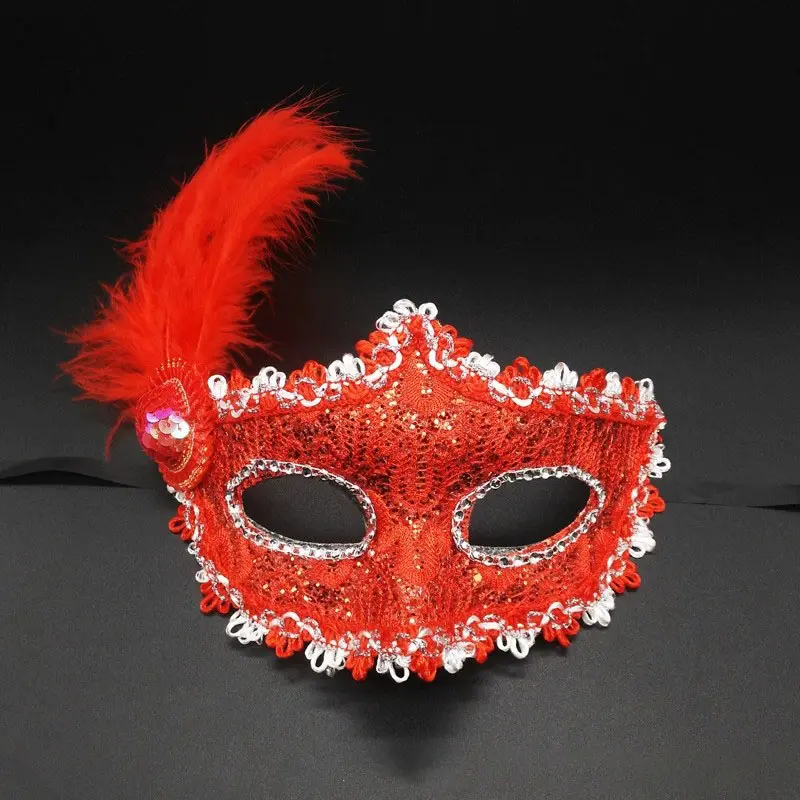 Offre Spéciale Halloween masque pour les yeux Sexy masques de mascarade habiller masque de plumes pour la fête événement fête fournitures décoration