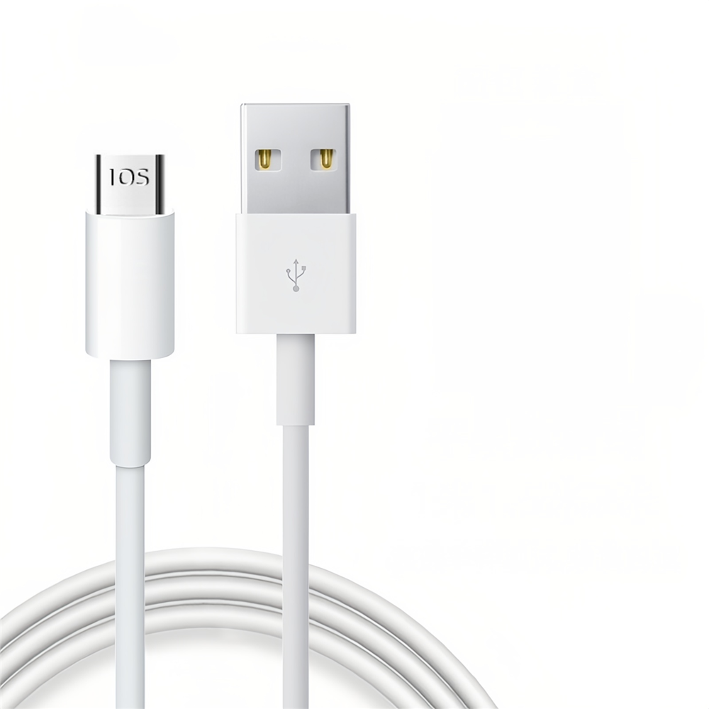 USB A to IOS 8pin White