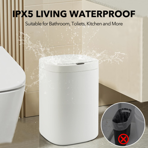 自動センサー活性化プラスチックゴミ箱屋内/屋外スマートゴミ箱寝室用キッチン浴室用センサーゴミ箱