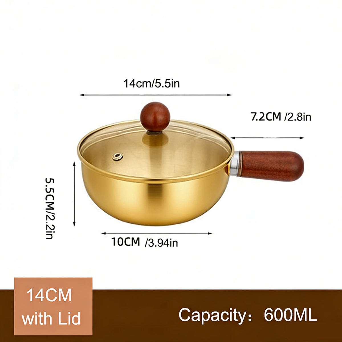 Doré 14 avec couvercle
