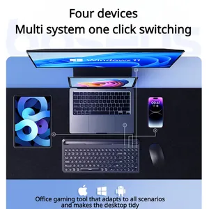 Baseus K03 Wireless <strong>Bluetooth</strong> <strong>Keyboard</strong> Tablet Laptop <strong>Keyboard</strong> Ultrathin with RGB Lighting Effect for Office Computer Ergonomics - Product Image 2