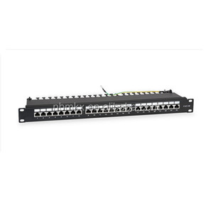 Panel de conexión de alta cantidad Cat5E FTP Shield 1U Panel de conexión de 24 puertos con etiqueta de impresión Krone IDC - Product Image 5