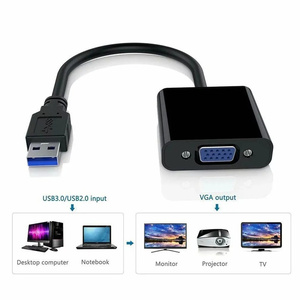 <strong>USB</strong> 3.0 to <strong>VGA</strong> Adapter External Video Card Multi Display Converter for Desktop Laptop PC Monitor Projector HDTV - Product Image 3