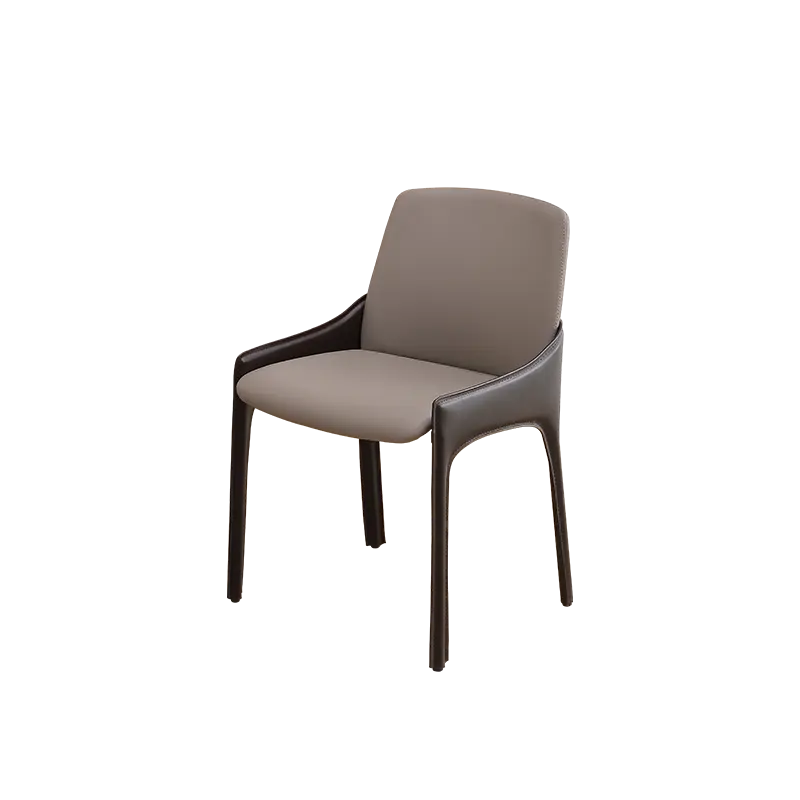 FINNNAVIANART ev minimalist yemek sandalye ışığı lüks otel sırtlı sandalye minimalist yemek otel sandalye eyer deri