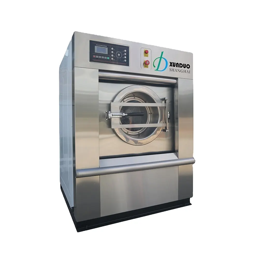 Machine à laver industrielle entièrement automatique, équipement de blanchisserie commerciale, 10/50kg