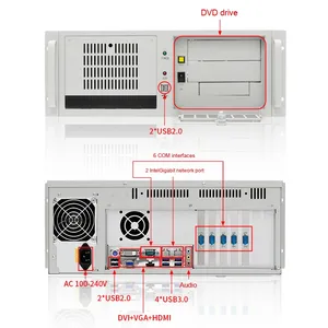 Zhi Chun 4U Computadora industrial IPC610L Chasis Intel Linux OS Estación DE TRABAJO Servidor Host Montado en Rack Computadora integrada - Product Image 1