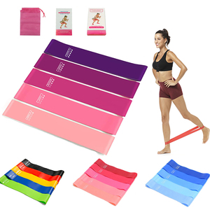 Mini bandas elásticas cortas impresas personalizadas para ejercicio de cadera y pierna, bandas de resistencia duraderas, juego de bandas de resistencia para mujeres - Product Image 5