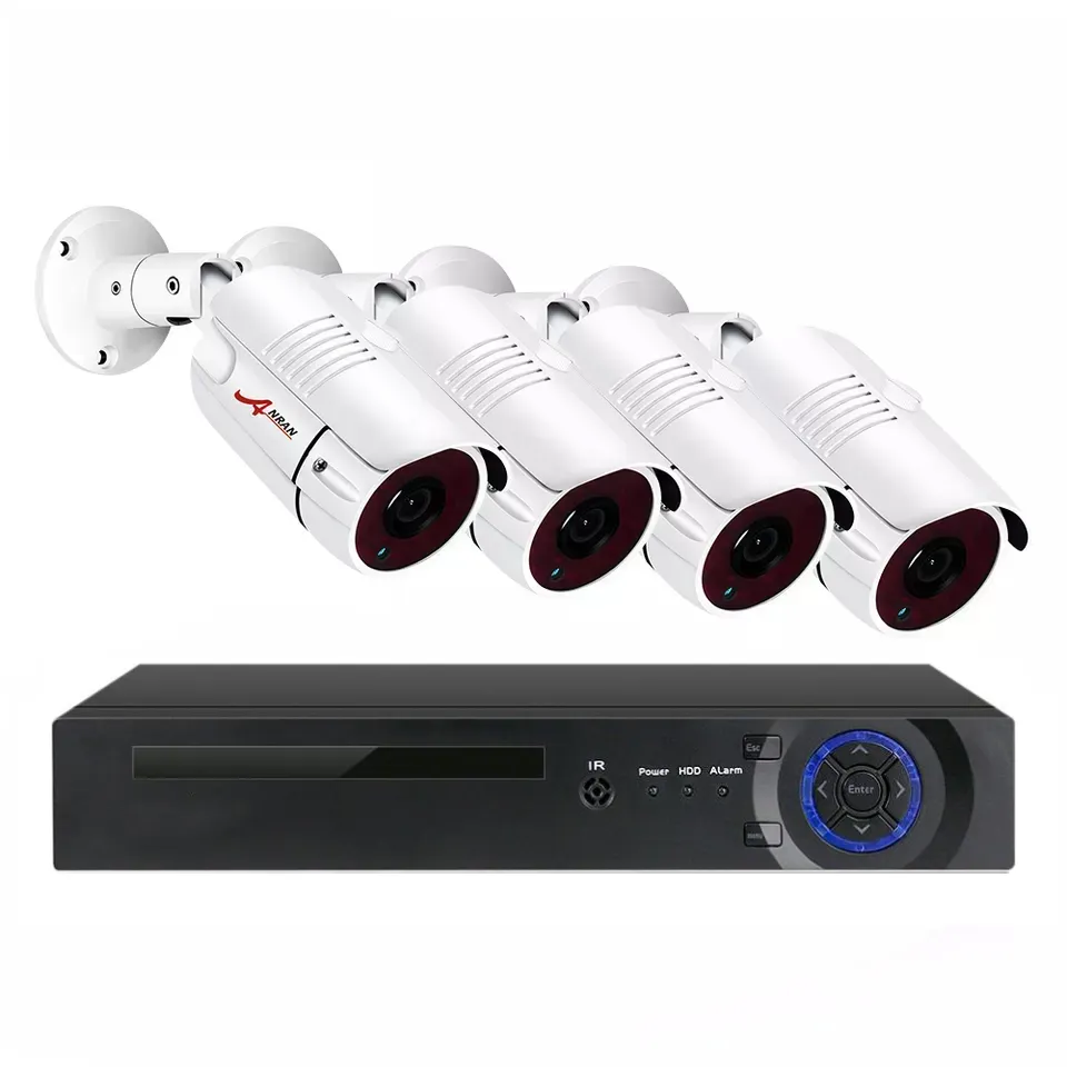 ANRAN H.264 + 5MP POE NVR kit 4CH Home Office videosorveglianza sistema di telecamere di sicurezza p2p IP Camera Outdoor