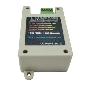 Unidad de SMS de llamadas gratis, controlador remoto, alarma de falla de energía, alarma de entrada Digital, 1 DIN/1DO/1000 registros D371