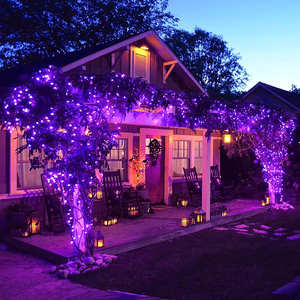 33FT 66FT Multicolor LED Luces de Navidad Twinkle Light Outdoor 8 Modos Plug In String Lights para Navidad Boda Fiesta Árbol - Product Image 6