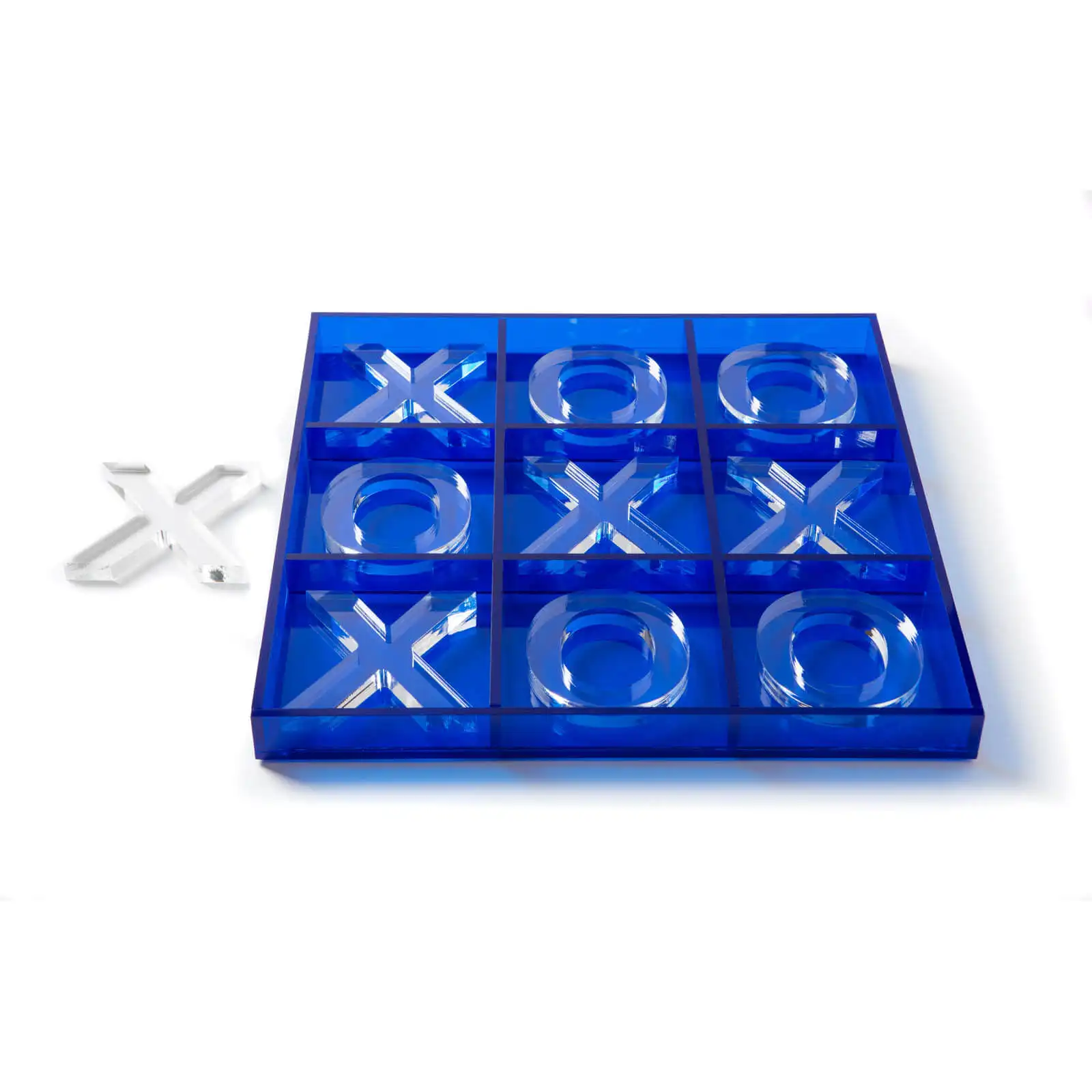 Set di scacchi moderno personalizzato Lucite da tavolo X O Set da gioco acrilico Tic Tac Toe per l'arredamento della casa