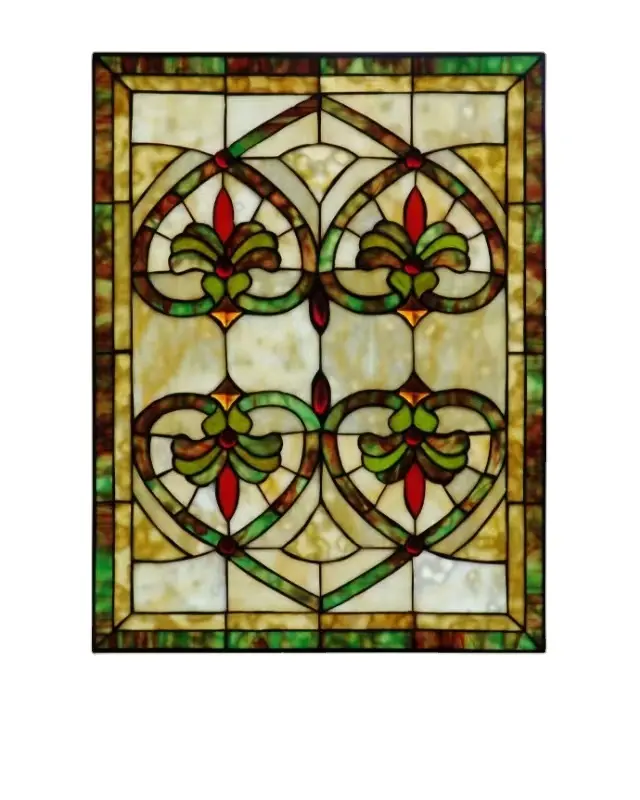 Decorative Stained Fused Art Sand Gradient Colored mosaic window Glass