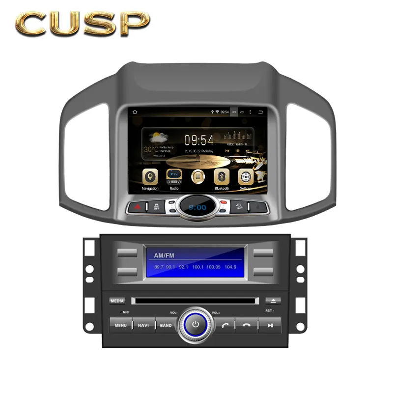 Cúspide bigscreen para CHEVROLET CAPTIVA 2006- 8 pulgadas 4G64GCar Multimedia NAVIGATIONDSPCarStereoANDROID CARGPS DVDCarPlay