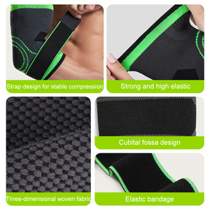 Khuỷu Tay Nén Tay Áo Cao Đàn Hồi Dệt Kim Thể Thao Tạ Khuỷu Tay Cú Đúp Hỗ Trợ Bảo Vệ Băng Mùa Xuân Chuyên Nghiệp - Product Image 2