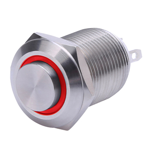 Botón pulsador 4 pin interruptor de botón de empuje con 3V led luz piloto - Product Image 6