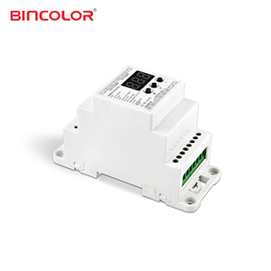 833-DIN DMX декодер 3CH DIN рейка RJ45 DMX декодер для Rgb Светодиодные полосы управления - Product Image 1