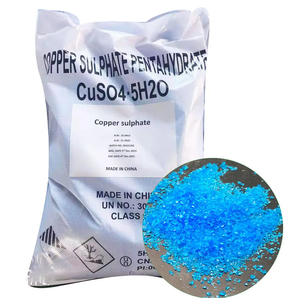 Water Treatment Chemical Powder CAS: 7758-99-8 Copper Sulphate Blue