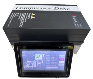 Controlador de máquina de bomba de vacío de compresor de aire integrado fácil de usar pantalla táctil programación PLC Universal comunicación RS485 - Product Image 3