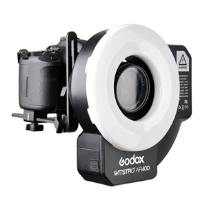 Godox AR400 400W Li-ion Battery LCD Panel Powerful <strong>Macro</strong> LED Ring <strong>Flash</strong> Speedlite Video Light Kit for <strong>Camera</strong> DSLR