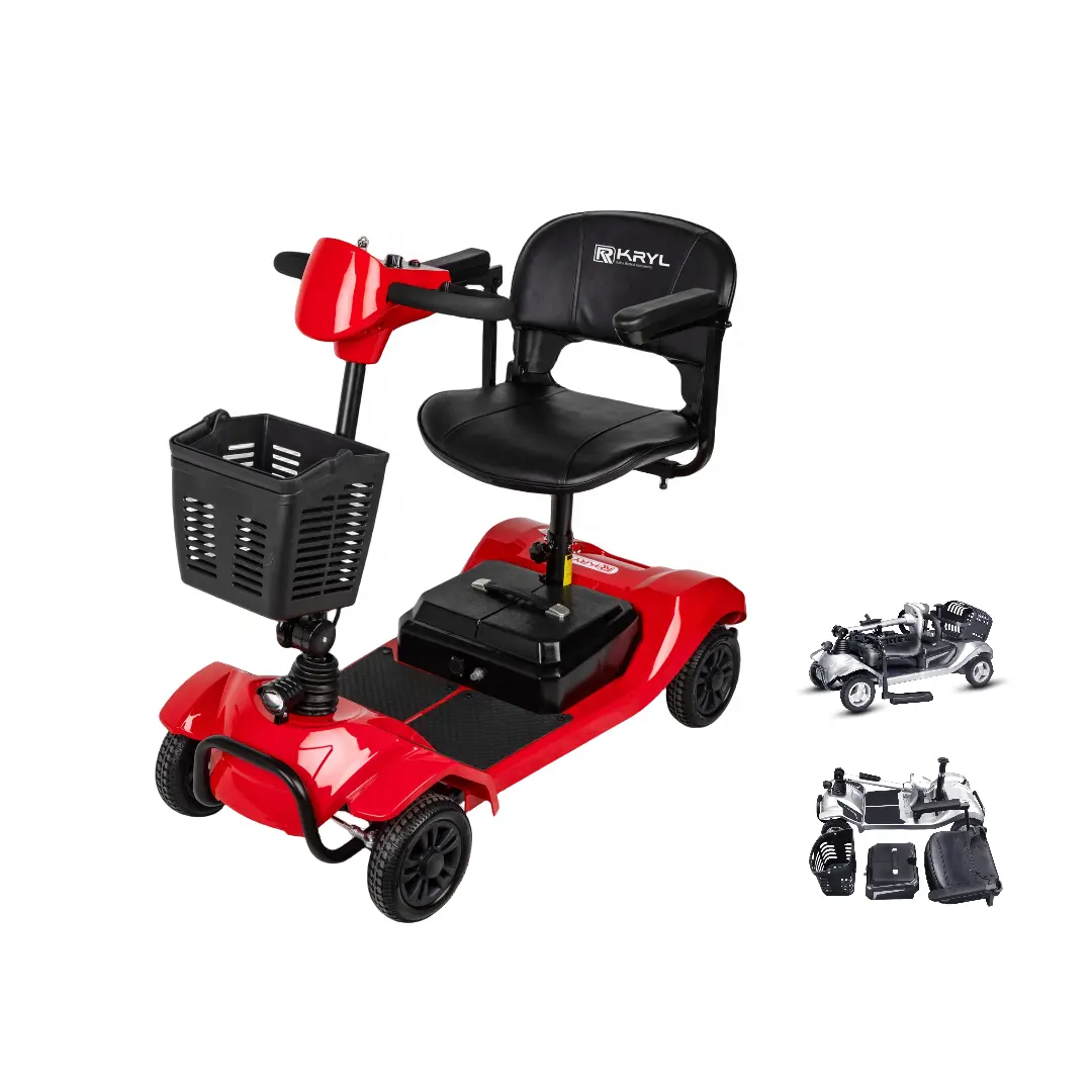 Kryl Hot Selling High Range All Terrain Use Ouderen 4-wielige Scootmobiel