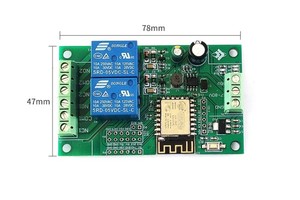 5V/8-80V modulo di relè doppio dell'alimentazione elettrica ESP8266WIFI ESP-12F sviluppo secondario del bordo di sviluppo - Product Image 4