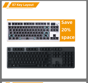Kit de teclado mecánico GMK87, teclado para juegos con perilla y pantalla, teclado de Ordenador compatible con Bluetooth/2,4 Ghz/tipo C para Win/Mac