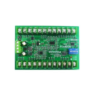 PTA8D08 8-CH DC 8-30V PT100 RS485 Módulo de adquisición Modbus RTU Colector de resistencia térmica de platino Sensor de temperatura PTA8D08 - Product Image 1