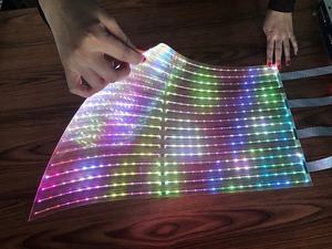 <strong>Led</strong> Indoor Adhesive Transparent Screen 3mm Thickness <strong>LED</strong> Screen Display P10 Flexible <strong>Led</strong> Wall Panel, Accept Custom - Product Image 6