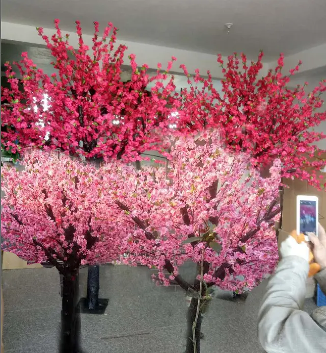 Different type artificial cherry blossom tree