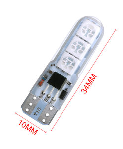 2pcs RGB <strong>T10</strong> <strong>W5W</strong> Led <strong>5050</strong> <strong>SMD</strong> 194 168 <strong>W5W</strong> <strong>5050</strong> Dome Reading Light Automobiles Wedge Lamp Remote Controller 12V RGB LED Bulb Car - Product Image 2
