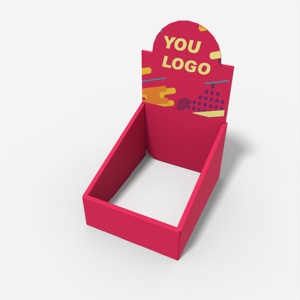 Custom Color Printed Retail <strong>Design</strong> <strong>Box</strong> Top <strong>Display</strong> Stand <strong>Box</strong> Promotion Folding Cardboard Paper Counter <strong>Box</strong> - Product Image 2