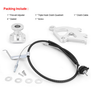 クラッチケーブルキットとファイアウォールアジャスタートリプルフッククラッチクアドラントキットforFord Mustang 96-04 for Car Truck Tuning Part