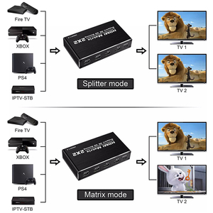 2x2 para HDMI Matrix 4K 60Hz 3D Switch 2-In-2-Out 4K para HDMI 2,0 Spliter para PS4 Pro TV 60Hz 4K para HDMI Matrix Switch Splitter - Product Image 6