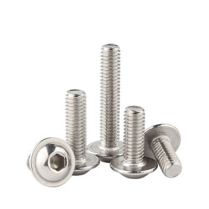 Tornillos hexagonales de cabeza de botón de acero inoxidable, tamaño de rosca, para techo, titanio, Metal, plástico, métrica, 304, - Product Image 3