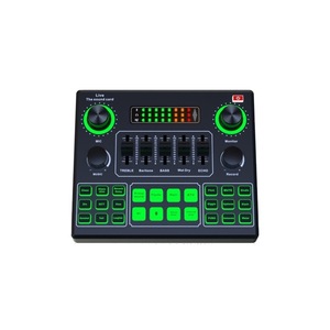 V9SJUsbオーディオインターフェースサウンドカードサウンドカード録音カラオケポッドキャストプロフェッショナル電源ミュージックスタジオ機器 - Product Image 1