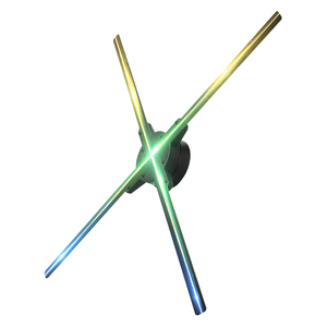 Fast Delivery Advertising 4 Blade HD LED Fan 3d Hologram Projector Hologram Fan 52cm 3D Holographic <strong>Display</strong> Remote App <strong>Control</strong> - Product Image 1