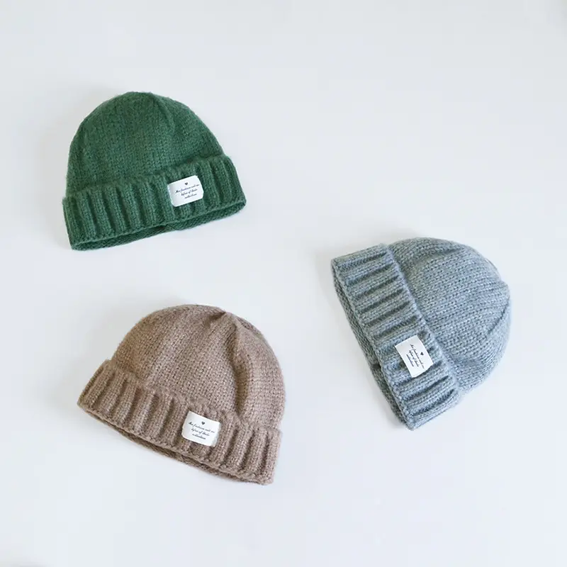 La migliore Vendita di Inverno Creativo A Punta Cap Unisex Caldo Lavorato A Maglia toque Berretti per bambini cappelli