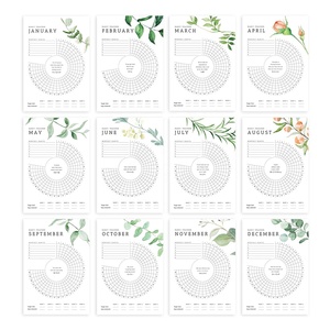 Impresión personalizada diario semanal mensual Tear Off Habit Tracker tablero de escritorio Bloc de notas - Product Image 6
