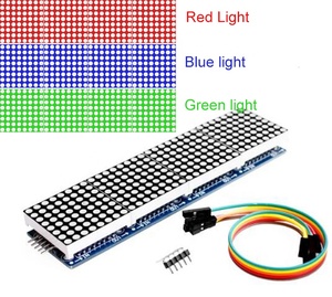 MAX7219 Punktmatrix-Modul LED-Anzeige steuerung 4-in-1-Digital-Mikrocontroller-Modul mit 5P-Leitung