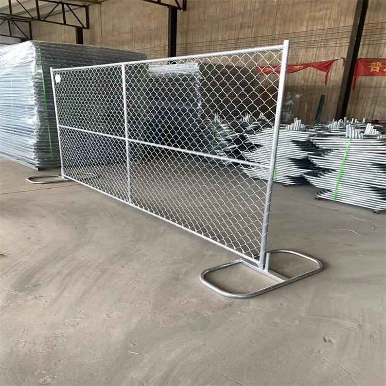 USA Diamond Hole in acciaio zincato sicurezza usato recinzione temporanea 6ft x 8ft collegamento a catena peso recinzione temporanea