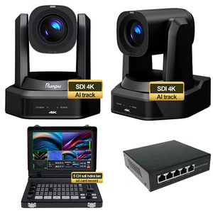 Бесплатная доставка USD1772 комплект вещательной камеры = 2 шт. SDI 4K 30X PTZ камера для конференц-связи потоковая дорожка + 5-канальный HD66K-30 - Product Image 1