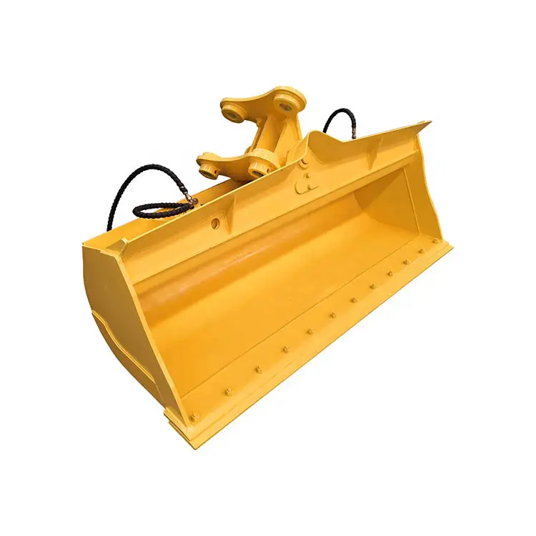 Hydraulic Cylinder Tilt Bucket Manufacturer Supply Tilt to 45 Degree Angle on Either Side Excavator Ditching Bucket