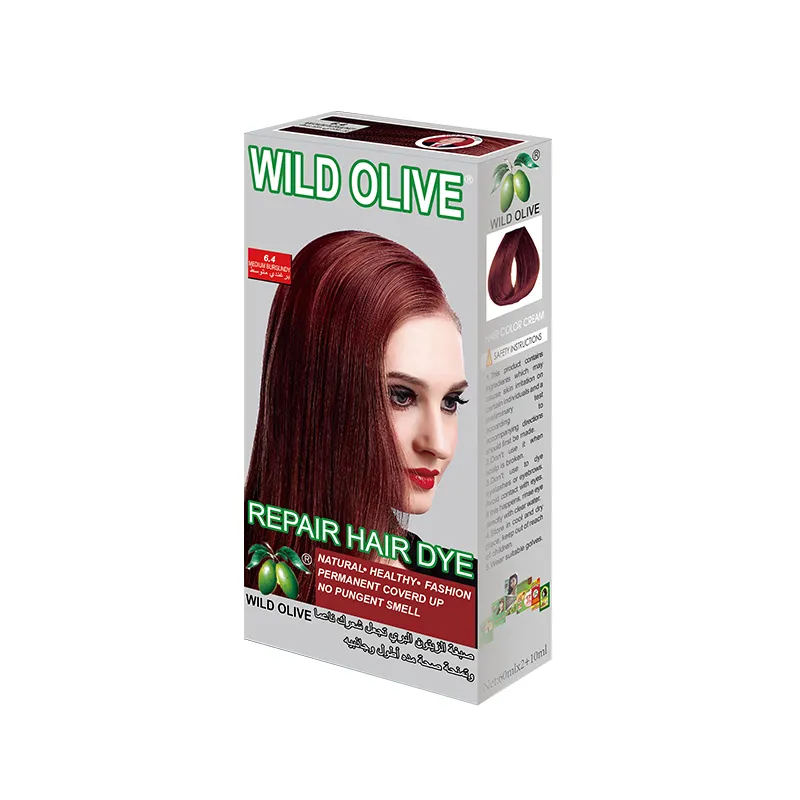 Tinte para el cabello personalizado de fabricante profesional, cuidado del cabello natural a base de hierbas, no daña el tinte para el cabello
