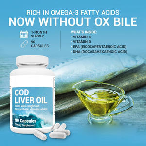 New Formula Cod Liver Oil Capsules Rich in Omega-3 Fatty Acids (DHA &amp; EPA) Vitamins <strong>a</strong> &amp; <strong>D</strong> - Product Image 6