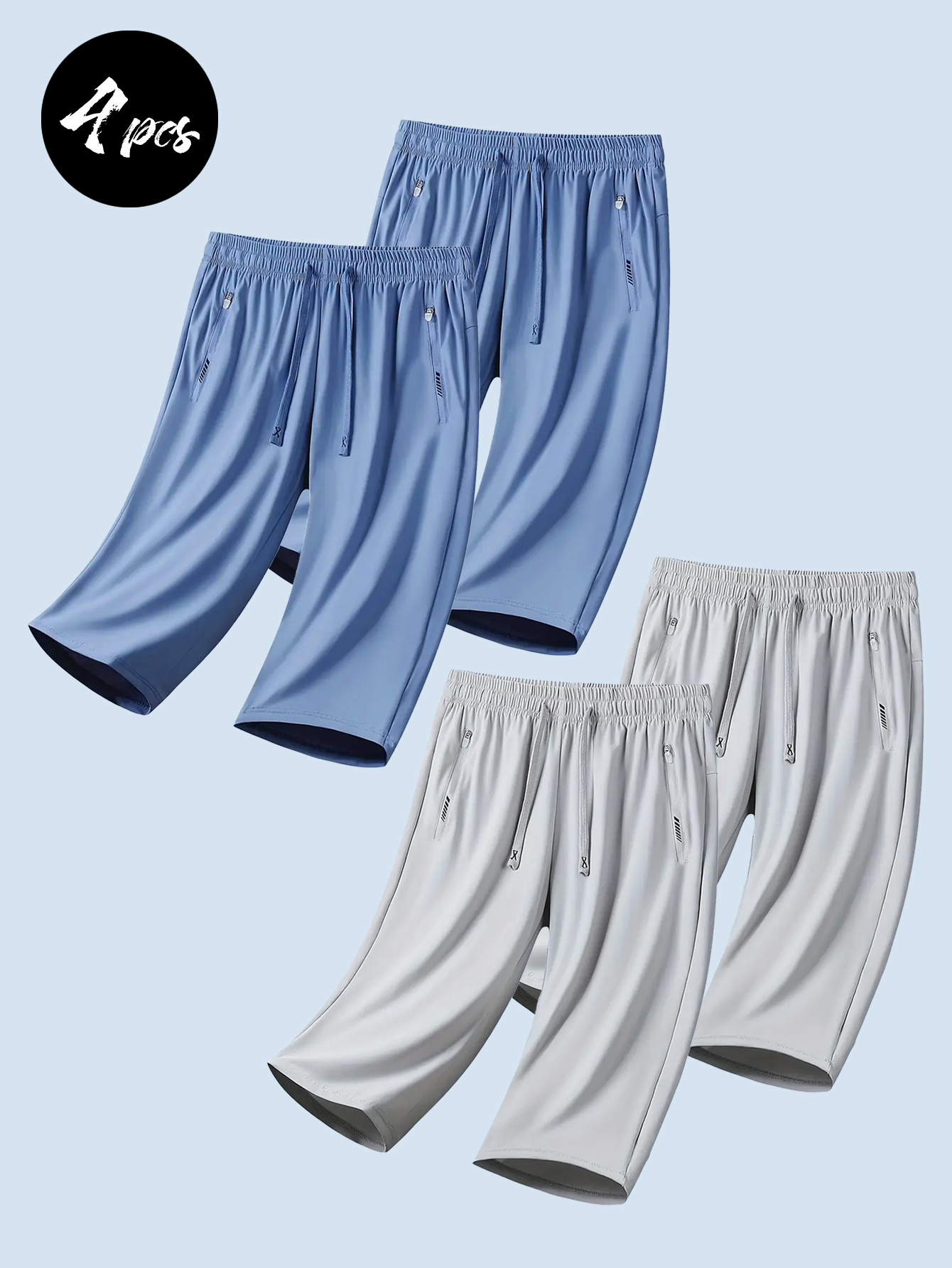 Bleu clair + Gris clair