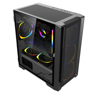 新しいデザインJuechenゲーミングコンピューターケースATXPCケース強化ガラスコンピューターケース & タワーサーバーシャーシ - Product Image 6