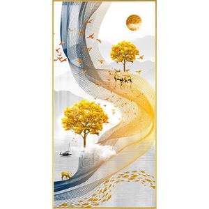 卷印帆布白色定制亚麻棉画中国项目织物彩色生态材料 - Product Image 6