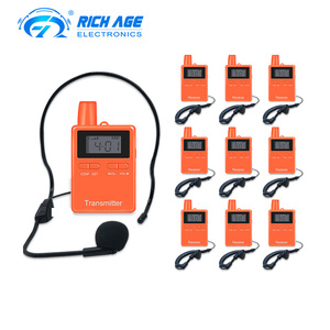 Anti-Interferenz-Wireless-Audio-Reiseleiter system 200M Langstrecken radios Simultan übersetzungs gerät für Konferenzen - Product Image 2