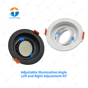 พลาสติก ABS โคมดาวน์ไลท์ติด MR11สปอตไลท์ PAR30 MR16ตัวยึดโคมไฟ AR111โมดูล LED - Product Image 3